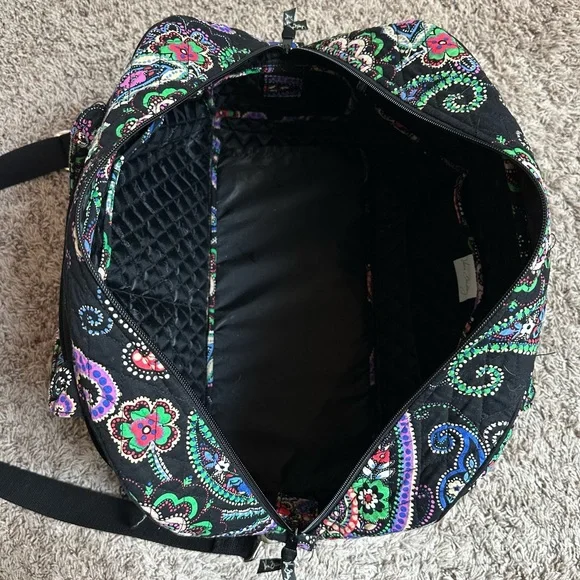 Vera Bradley Grand Weekender Travel Bag in Retired Kiev Paisley Print - Picture 10 of 15
